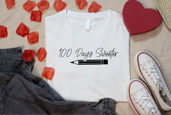 100 Days Sweeter Graphics & T-Shirt Designs