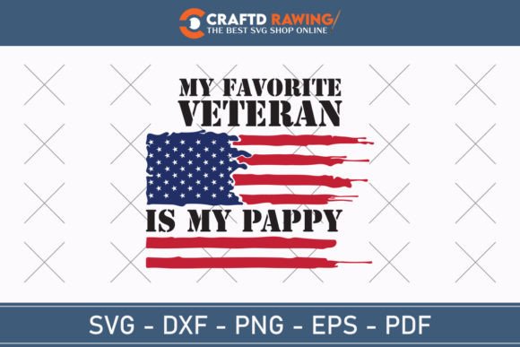 My Favorite Veteran is My Pappy Svg: Graphics for T-Shirt Designs
