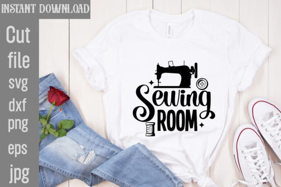 Sewing Room SVG Cut File for Graphics